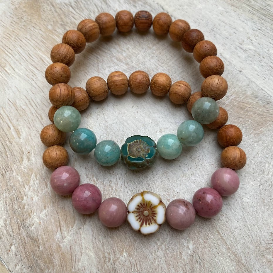 Flower Power | Kids Gemstone Diffuser Bracelet